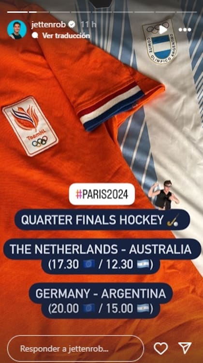 Rob Jetten alentó a Los Leones desde temprano y dejó en claro cuál es su selección preferida después de los Países Bajos