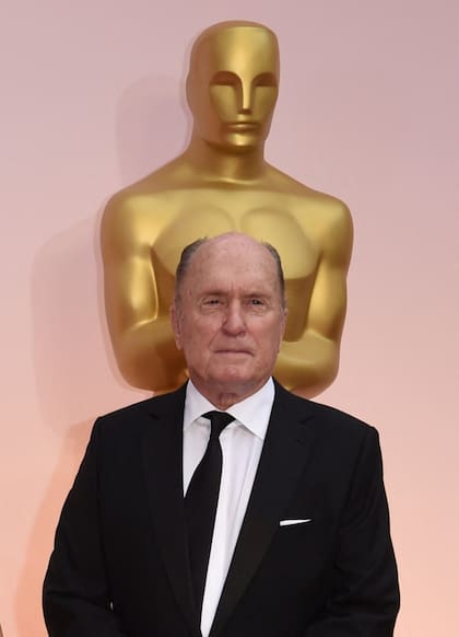 Robert Duvall posa en la alfombra roja de la 87ª edición de los Oscar el 22 de febrero de 2015 en Hollywood