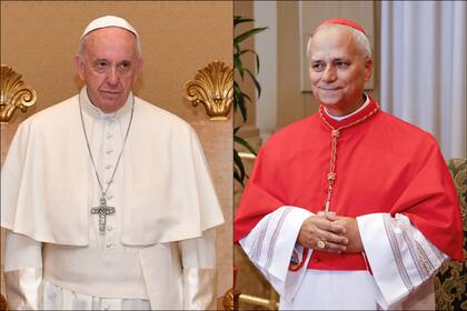 Robert Francis Prevost (a la derecha) era desde el principio uno de los cardenales de Estados Unidos que sonaba como posible sucesor del papa Francisco