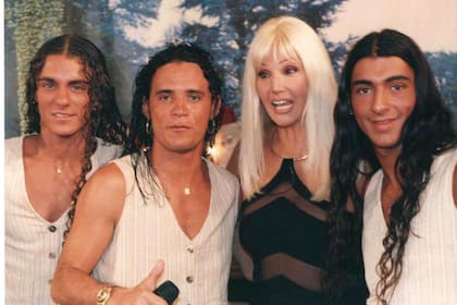 Roberto Edgar con Volcán junto a Susana Giménez