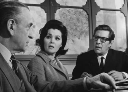 Roberto Airaldi, Nelly Panizza y Francisco de Paula en Maternidad sin hombres, de 1968