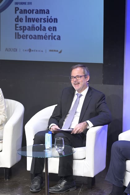 Roberto Bosch, durante la presentación de un informe de IE University sobre las perspectivas de inversión española en Iberoamérica, en la Casa de América de Madrid