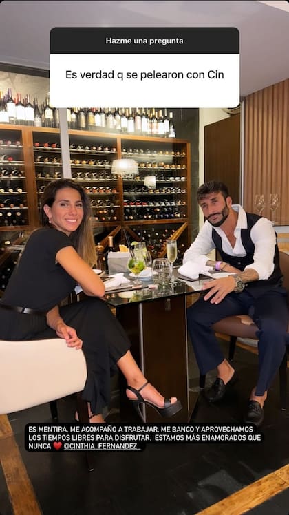 Roberto Castillo desmintió la pelea con Cinthia Fernández (imagen ilustrativa)