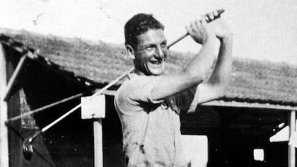 Roberto De Vicenzo, en sus humildes comienzos como golfista
