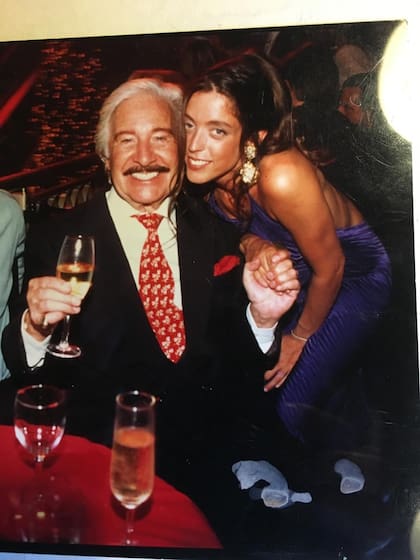 Roberto Galán y su hija Florencia: siempre se caracterizó por ser un dandy de los de antes