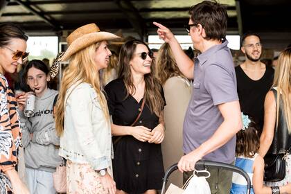 Roberto Garca Moritn lleg a Warmichella con su mujer, Pampita. All se encontr con su ex, Milagros Birto (ntima de Beln Moroni, la organizadora del evento).