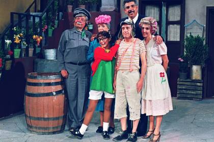 Parte del elenco de El Chavo del 8