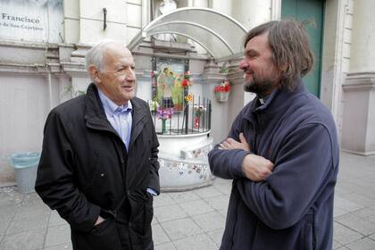 Lavagna visitó al Padre Pepe y a los curas villeros