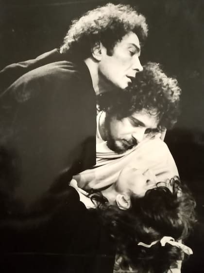 Roberto Mosca junto a Alfredo Alcón, quien además de colega era amigo