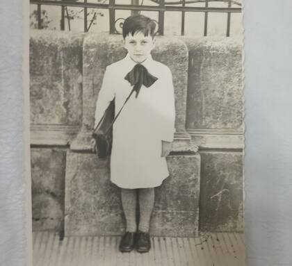 Roberto Parlamento en edad escolar (Gentileza Familia Parlamento)