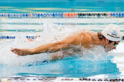 Robert Strelkov, uno de los representantes argentinos en natación en los Juegos Panamericanos