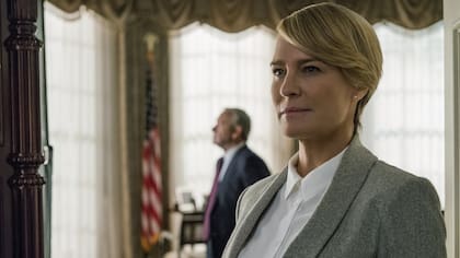 Robin Wright y Kevin Spacey en House of Cards