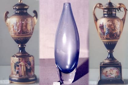 “Robo hormiga” en el Museo Nacional de Arte Decorativo: jarones austríacos y piezas de vidrio, algunas de las veinte piezas robadas en 2022