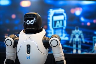 Robots humanoides exhiben sus habilidades lingüísticas y de boxeo en Hong Kong