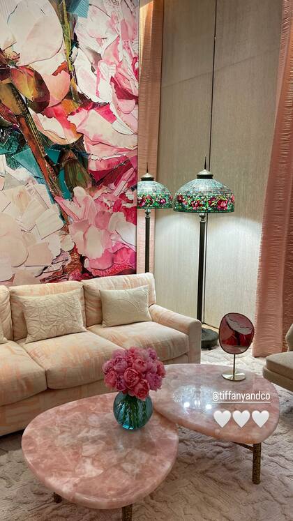 Roccuzzo se deslumbró con las decoraciones