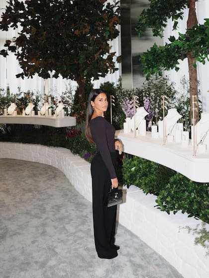 Roccuzzo visitó “The Landmark”, la casa central de la joyería Tiffany & Co. (Foto: Instagram @antonelaroccuzzo)