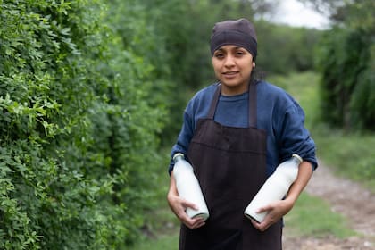 Queso de cabra: de un pueblo remoto al refinado Hotel Alvear 22 Rocío integra el equipo de trabajo de Sudiro, junto con César.