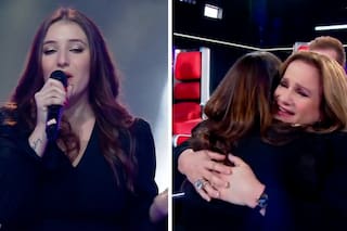 La hija de Lucía Galán hizo llorar a los Pimpinela en La Voz
