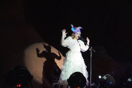 Rocío Manzur en su presentación en el Carnaval de las Luces, en octubre del año pasado