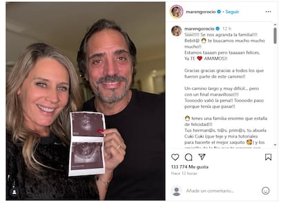 Rocío Marengo y Eduardo Fort anunciaron que se convertirían en padres en junio de este año