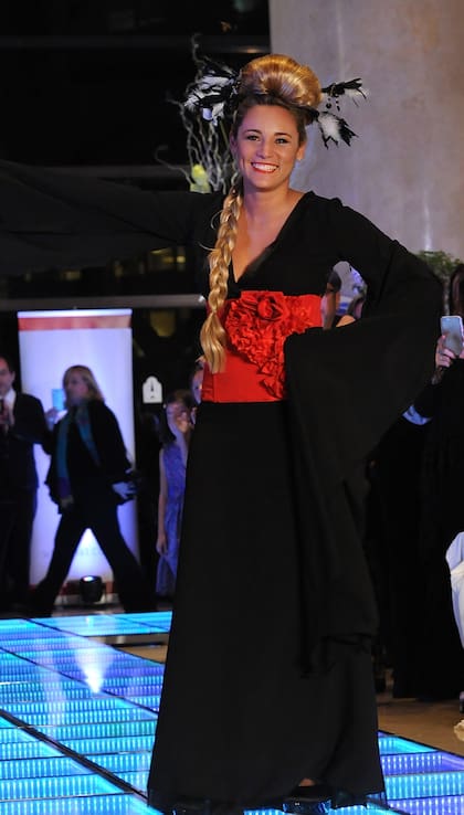 Rocío Oliva debutó como modelo