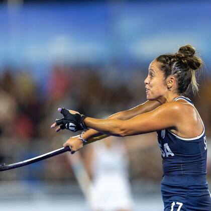 Rocío Sánchez Moccia, en acción en un partido de la Pro League
