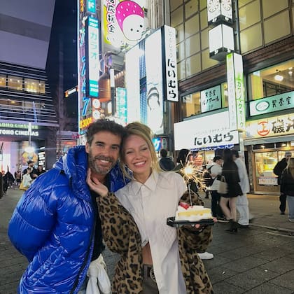 Rocío y Nicolás durante su último viaje a Japón (Foto: Instagram @rrociopardo)