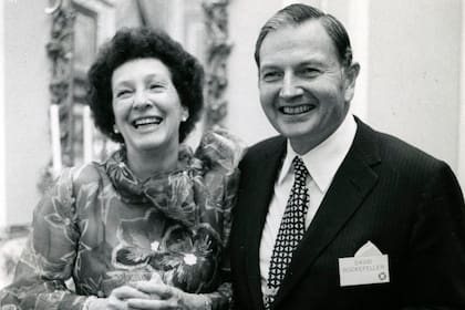 David Rockefeller junto a su esposa Peggy