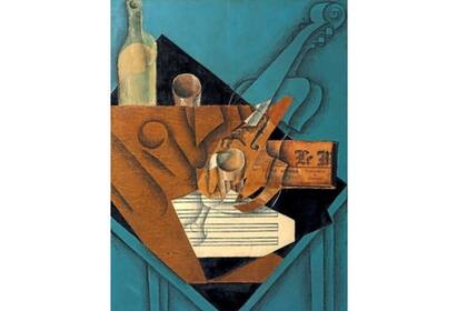 La mesa del músico, de Juan Gris