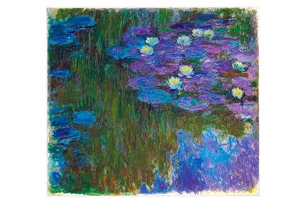 Los Nenúfares en flor (1914-17) de Claude Monet, una serie a la que el artista dedicó los últimos veinte años de su vida