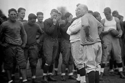 Rockne durante un entrenamiento