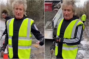 La indignación de Rod Stewart por tener que tapar los baches de su cuadra