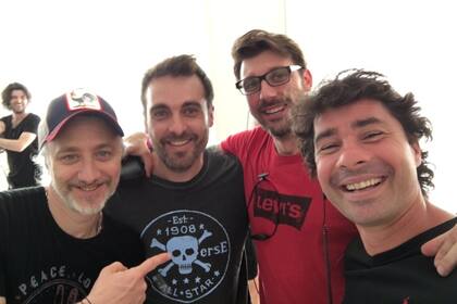 Rodo Lamboglia (derecha) junto a Andy Kusnetzoff