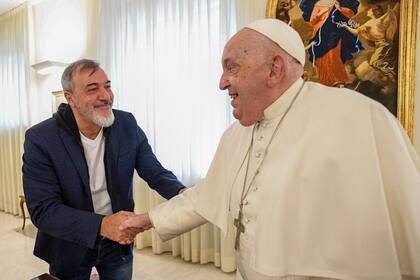Rodolfo Aguiar con el Papa Francisco