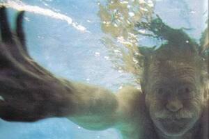 Rodolfo Fogwill nadando