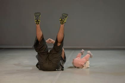 Rodolfo Opazo y Quío Garat Opazo, de 19 meses, en un pasaje de su dúo