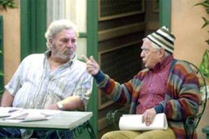Rodolfo Ranni y Guido Gorgatti, en pleno ensayo