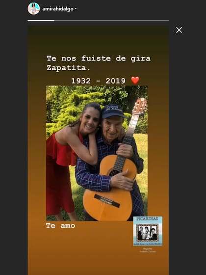 El mensaje de la nieta de Rodolfo Zapata