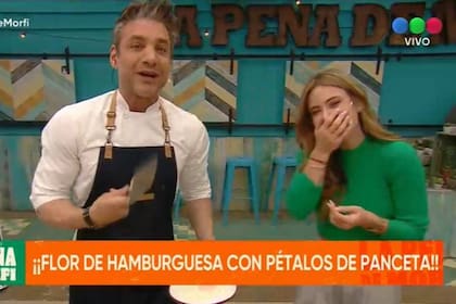 Rodrigo Cascón le preguntó a Jesica Cirio: "¿Qué te gustaría que te cocine en una cena romántica?" y la conductora de La Peña de Morfi no supo qué responder