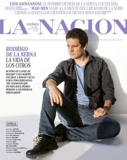 Rodrigo de la Serna, este domingo, en LA NACION Revista
