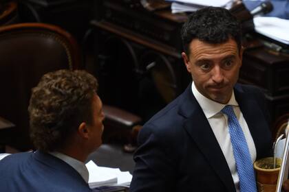 Rodrigo de Loredo durante la segunda jornada del debate por la "Ley Ómnibus" en la cámara de Diputados