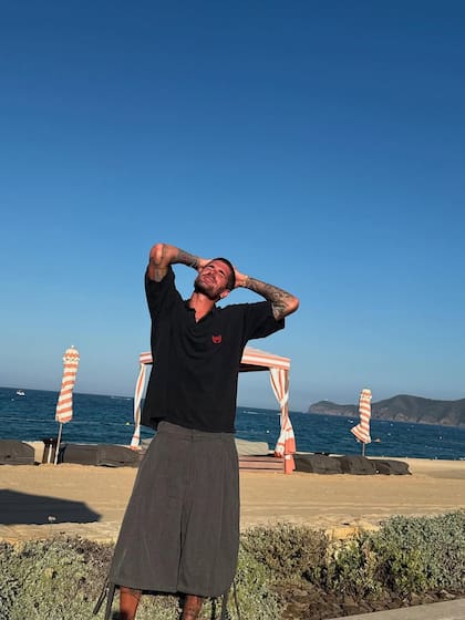 Rodrigo De Paul disfrutando del verano europeo (Foto: Instagram/@rodridepaul)