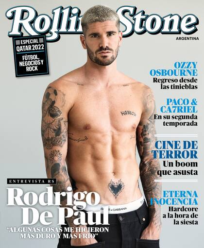 Rodrigo De Paul en la tapa de Rolling Stone (Foto: Facundo Pechervsky)