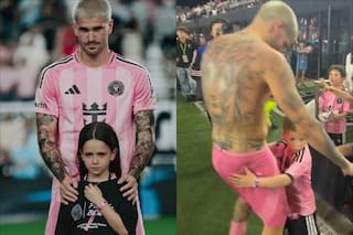 El lado más tierno de Rodrigo De Paul con sus hijos en Inter Miami