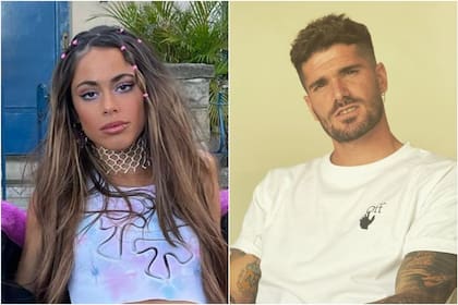 Rodrigo De Paul y Tini Stoessel tuvieron un intercambio romántico en las redes sociales (Foto: Instagram/@tinistoessel/@rodridepaul)