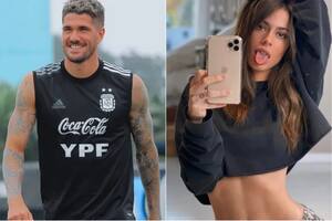 Rodrigo De Paul compartió una foto con Tini, pero la borró y subió otra