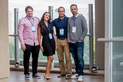 Rodrigo Falco, Debora Carrizo, Federico Hardziej y Eugenio Díaz Lis, los socios de Patagonian.