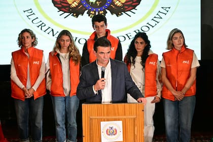 Rodrigo Paz durante su discurso de victoria