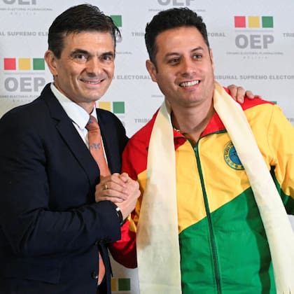 Rodrigo Paz y Edman Lara