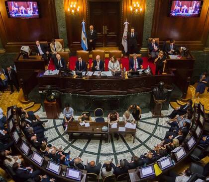 Rodríguez Larreta, ayer, al hablar sobre su gestión ante la Legislatura